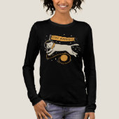 Funny Stay Furrious Cat Astronaut Space Pet Wool  トライブレンドＴシャツ (正面)