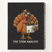  Funny STEM Analyst Robot Turkey Thanksgiving Gift ノートブック (裏面)