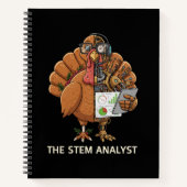  Funny STEM Analyst Robot Turkey Thanksgiving Gift ノートブック (正面)