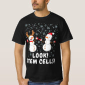 Funny Stem Cell Snowman Christmas Science Gift  Tシャツ (正面)