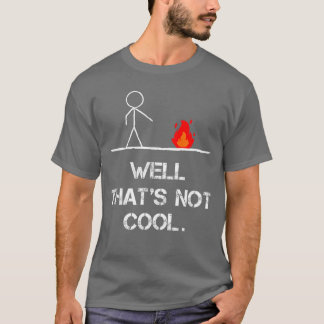Funny Stick Man Wellhats Not Cool Vintage Punee vi Tシャツ