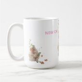 Funny Sticker – NEW CAR, SAME ME コーヒーマグカップ (左)