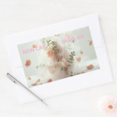 Funny Sticker – NEW CAR, SAME ME 長方形シール (封筒)