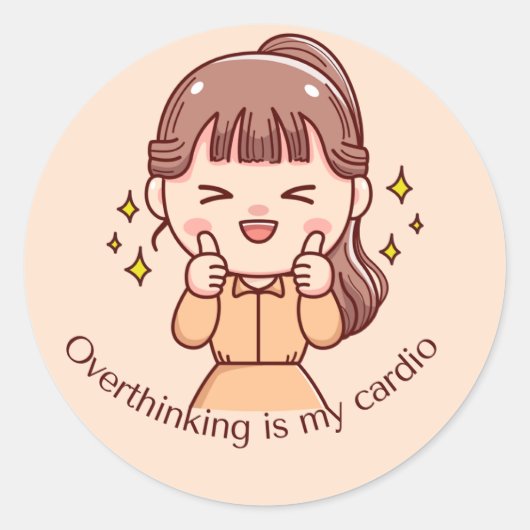 Funny  Stickers ラウンドシール (正面)