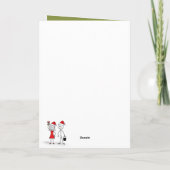 Funny stickman Christmas カード (裏面)