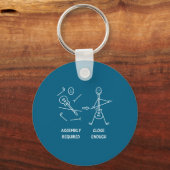 Funny Stickman Guitarist Embly  キーホルダー (正面)