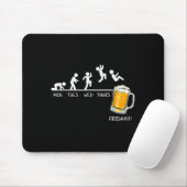 Funny Stickman Jumping Beer Days Of Week Friday Dr マウスパッド (マウス)