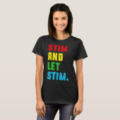 Funny Stim And Let Stim Autism Awareness Month Men Tシャツ (正面フル)