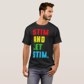 Funny Stim And Let Stim Autism Awareness Month Men Tシャツ (正面フル)