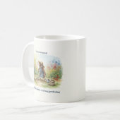 Funny Stinkbug Gardening Quirky Gift for Nature コーヒーマグカップ (正面左)