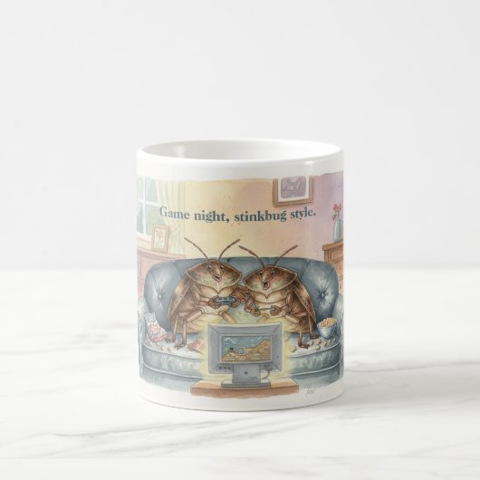 Funny Stinkbug Gardening Quirky Gift Nature コーヒーマグカップ (中央)