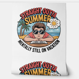 Funny "Straight Outta Summer" Back to School  壁紙
