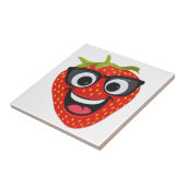 Funny Strawberry Ceramic Tile Decor タイル (側面)