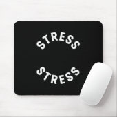 Funny Stress Is My Medal Tee - Humorous Life Warri マウスパッド (マウス)