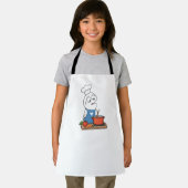 Funny Stressed Cooking Loop Character Apron エプロン (インサイチュ)