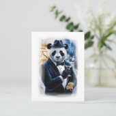 Funny Strictly British Movie Character on a White シーズンポストカード (スタンド正面)