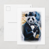 Funny Strictly British Movie Character on a White シーズンポストカード (正面/裏面)