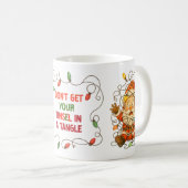 Funny Stuck Santa Christmas Mug コーヒーマグカップ (正面右)