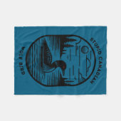 Funny Stud Canadian Wolf Bird Hockey Romance Lgbt  フリースブランケット (正面(横))