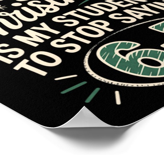 Funny Students Saying 6-7 67 Six Seven Teacher Chr ポスター (角)