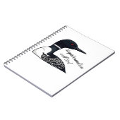 Funny Stupid Canadian Wolf Bird ノートブック (左側)