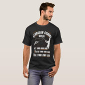 Funny Sturgeon fishing with Sturgeon fishing rod Tシャツ (正面フル)