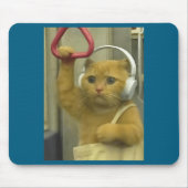 Funny Subway Cat Meme Stud Brainrot Cats Humor Kit マウスパッド (正面)