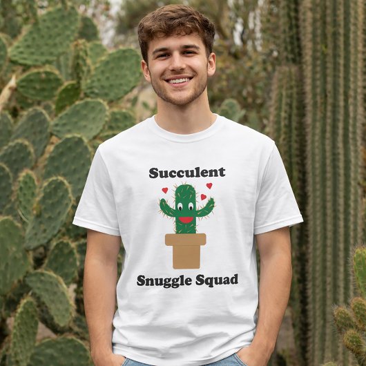 Funny Succulent Snuggle Squad Cactus Tシャツ