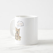 Funny "Such Silly Very Wow" Shiba Inu Doge MemeArt コーヒーマグカップ (正面左)