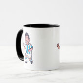 Funny Summer 2026 Soccer Player Mug マグカップ (正面左)