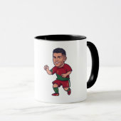 Funny Summer 2026 Soccer Player Mug マグカップ (正面右)
