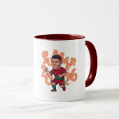 Funny Summer 2026 Soccer Player Mug マグカップ (正面右)