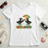 Funny Summer Goose, Geese Around Cute Vacation  Tシャツ
