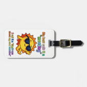 Funny Sun "Daydreaming Vacation" Luggage Tag ラゲッジタグ (正面横)