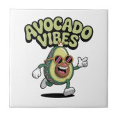 Funny Sunglasses Avocado タイル (正面)