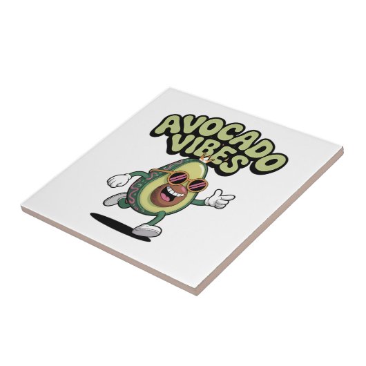 Funny Sunglasses Avocado タイル (側面)