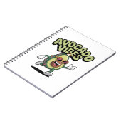 Funny Sunglasses Avocado ノートブック (左側)