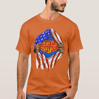 Funny Super Maintenance Supervisor Hero Job Tシャツ