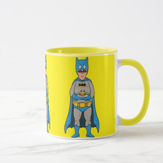 Funny Superhero Burger Mug –  Funny Gift  マグカップ (右)