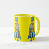 Funny Superhero Burger Mug –  Funny Gift  マグカップ (正面右)