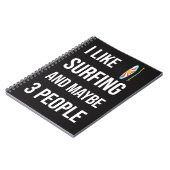 Funny Surfer Gifts Surfing Lover Surfboard Humor  ノートブック (左側)