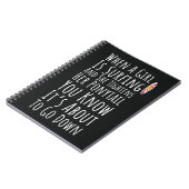 Funny Surfing Gifts For Her Girls Surfer Surfboard ノートブック (左側)