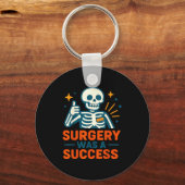 Funny Surgery Was A Success Skeleton Get Well Surg キーホルダー (正面)