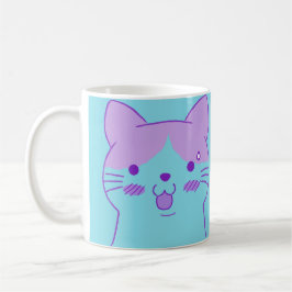 Funny Surprised Cat "Too Much Coffee" Quote コーヒーマグカップ