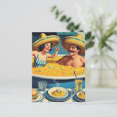 Funny Surreal Soup Hot Tub ポストカード (スタンド正面)