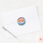  Funny Sushi Sticker - This Is How I Roll Kawaii D ラウンドシール (封筒)