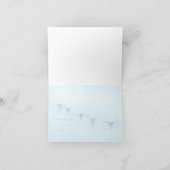 Funny Swans Diving What's Up All Occasion Blank シーズンカード (内部)