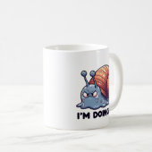 Funny Sweaty Snail Mug – “I’m Doing It” Motivation コーヒーマグカップ (正面右)