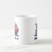 Funny Sweaty Snail Mug – “I’m Doing It” Motivation コーヒーマグカップ (中央)