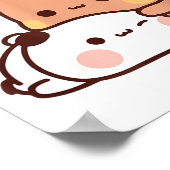 Funny Sweet Kawaii Kp Bear Panda Hugging Couple Lo ポスター (角)